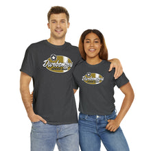 Load image into Gallery viewer, Gold speed shop surf logo on front Heavy Cotton Tee