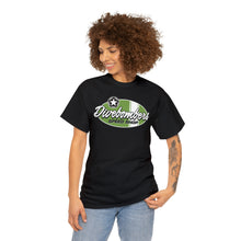 Load image into Gallery viewer, Green speed shop surf logo on front Heavy Cotton Tee