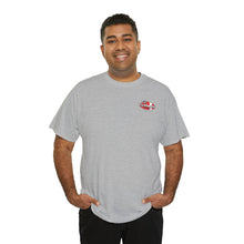 Load image into Gallery viewer, Red garage surf large logo on back Heavy Cotton Tee