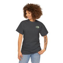 Load image into Gallery viewer, Green speed shop surf large logo on back Heavy Cotton Tee