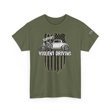 Load image into Gallery viewer, Support Violet Driving, Flag and qjet assassin design on front