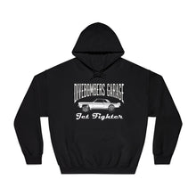 Load image into Gallery viewer, Jet Fighter hoodie large logo on front