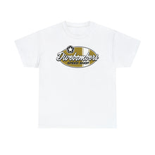 Load image into Gallery viewer, Gold speed shop surf logo on front Heavy Cotton Tee