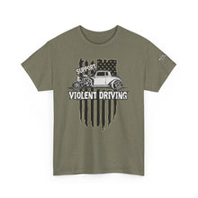 Load image into Gallery viewer, Support Violet Driving, Flag and qjet assassin design on front