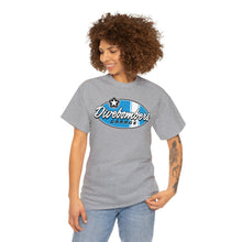 Load image into Gallery viewer, Blue Garage shop surf logo on front Heavy Cotton Tee