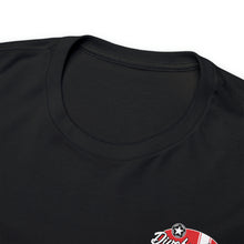 Load image into Gallery viewer, Red garage surf large logo on back Heavy Cotton Tee