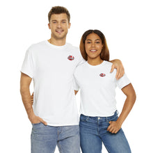 Load image into Gallery viewer, Red speed shop surf large logo on back Heavy Cotton Tee
