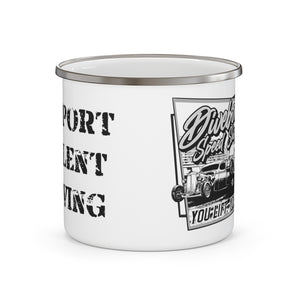 hotrod support violent driving Camping Mug