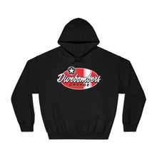 Load image into Gallery viewer, Red Divebombers garage surf logo hoodie