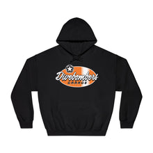 Load image into Gallery viewer, Orange Divebombers garage surf logo hoodie