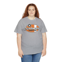 Load image into Gallery viewer, Orange Speed Shop surf logo on front  Heavy Cotton Tee
