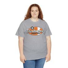 Load image into Gallery viewer, Orange Speed Shop surf logo on front Heavy Cotton Tee