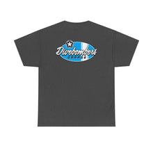Load image into Gallery viewer, blue garage surf large logo on back Heavy Cotton Tee