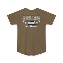 Load image into Gallery viewer, jet fighter large logo on back tall shirt