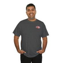 Load image into Gallery viewer, Red speed shop surf large logo on back Heavy Cotton Tee