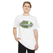 Load image into Gallery viewer, Green Divebomber Garage surf logo tall shirt