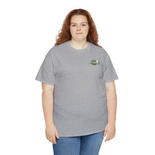 Load image into Gallery viewer, Green speed shop surf large logo on back Heavy Cotton Tee