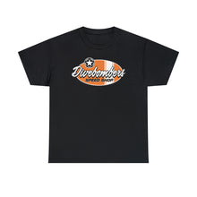 Load image into Gallery viewer, Orange Speed Shop surf logo on front Heavy Cotton Tee