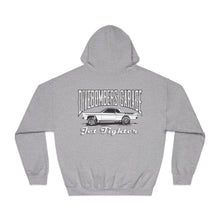 Load image into Gallery viewer, Jet Fighter hoodie large logo on back