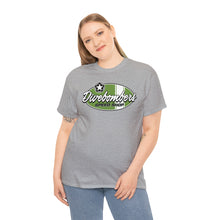 Load image into Gallery viewer, Green speed shop surf logo on front Heavy Cotton Tee