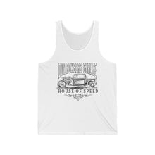 Load image into Gallery viewer, House of Speed black design Jersey Tank