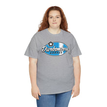 Load image into Gallery viewer, Blue Garage shop surf logo on front Heavy Cotton Tee