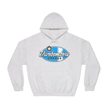 Load image into Gallery viewer, Blue Divebombers garage surf logo hoodie
