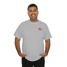 Load image into Gallery viewer, Red speed shop surf large logo on back Heavy Cotton Tee
