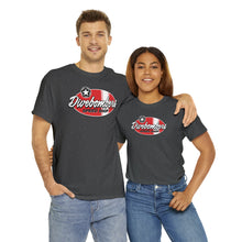 Load image into Gallery viewer, Red speed shop surf logo on front  Heavy Cotton Tee
