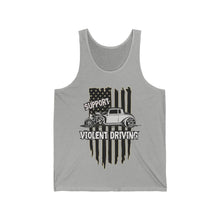 Load image into Gallery viewer, flag qjet violent driving Jersey Tank