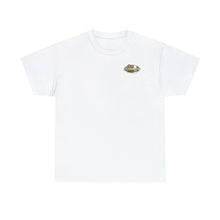Load image into Gallery viewer, Gold speed shop surf large logo on back Heavy Cotton Tee