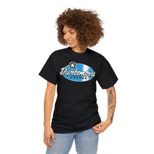 Load image into Gallery viewer, Blue Garage shop surf logo on front  Heavy Cotton Tee
