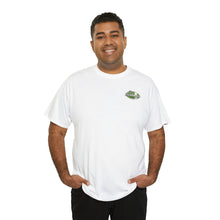 Load image into Gallery viewer, Green garage surf large logo on back Heavy Cotton Tee
