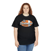 Load image into Gallery viewer, Orange Speed Shop surf logo on front Heavy Cotton Tee