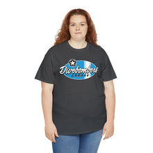Load image into Gallery viewer, Blue Garage shop surf logo on front Heavy Cotton Tee