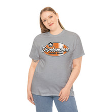 Load image into Gallery viewer, Orange Speed Shop surf logo on front Heavy Cotton Tee