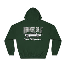 Load image into Gallery viewer, Jet Fighter hoodie large logo on back