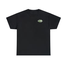 Load image into Gallery viewer, Green garage surf large logo on back Heavy Cotton Tee