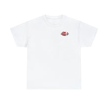 Load image into Gallery viewer, Red garage surf large logo on back Heavy Cotton Tee