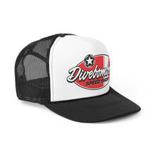 Load image into Gallery viewer, Red Divebomber surf logo Trucker Caps
