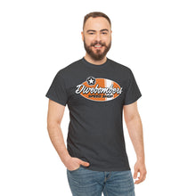 Load image into Gallery viewer, Orange Speed Shop surf logo on front Heavy Cotton Tee