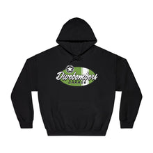 Load image into Gallery viewer, Green Divebombers garage surf logo hoodie