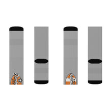 Load image into Gallery viewer, orange Divebomber garage Socks