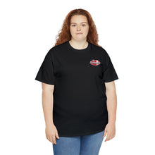 Load image into Gallery viewer, Red speed shop surf large logo on back  Heavy Cotton Tee
