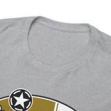 Load image into Gallery viewer, Gold speed shop surf logo on front Heavy Cotton Tee
