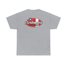 Load image into Gallery viewer, Red speed shop surf large logo on back Heavy Cotton Tee