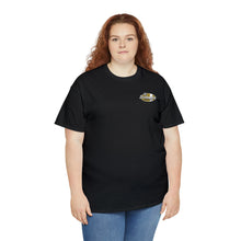 Load image into Gallery viewer, Gold speed shop surf large logo on back Heavy Cotton Tee