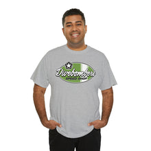 Load image into Gallery viewer, Green speed shop surf logo on front Heavy Cotton Tee