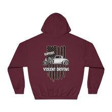 Load image into Gallery viewer, Support violet driving Qjet assassin hoodie