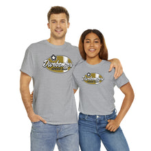 Load image into Gallery viewer, Gold speed shop surf logo on front Heavy Cotton Tee